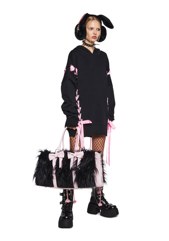 Sweet Sinner Weekender Bag - Black/Pink