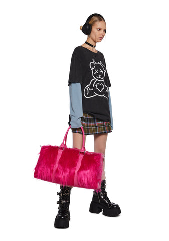 Case Of The Grumpies Fuzzy Weekender Bag