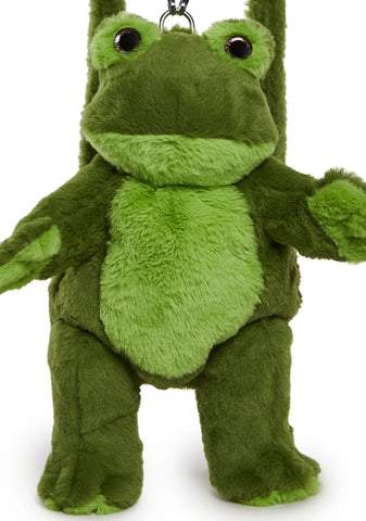 Toadally Rad Frog Plush Backpack