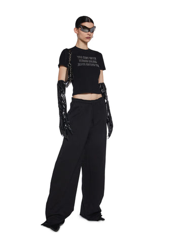 Diva Rhinestone Sweatpants
