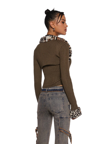 Straight Edge Corset And Shrug Set