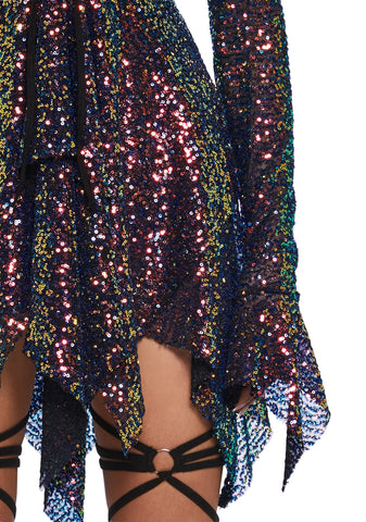 F is For Fairies Handkerchief Dress - Sequin