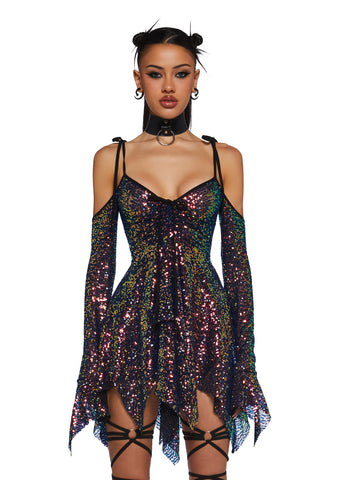 F is For Fairies Handkerchief Dress - Sequin