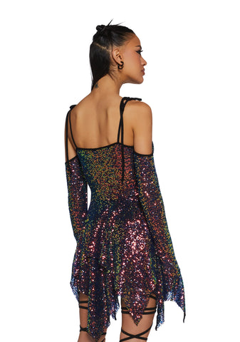 F is For Fairies Handkerchief Dress - Sequin