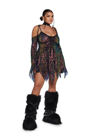 F is For Fairies Handkerchief Dress - Sequin