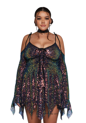 F is For Fairies Handkerchief Dress - Sequin