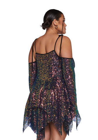 F is For Fairies Handkerchief Dress - Sequin