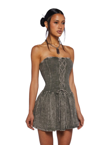 Chaos Theory Mini Dress - Green