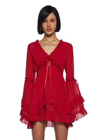 Real Divinity Mini Dress - Red