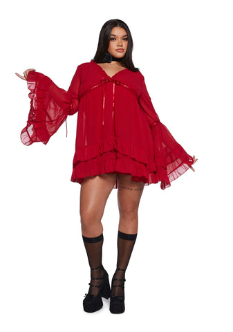 Real Divinity Mini Dress - Red
