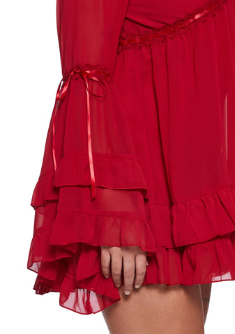 Real Divinity Mini Dress - Red