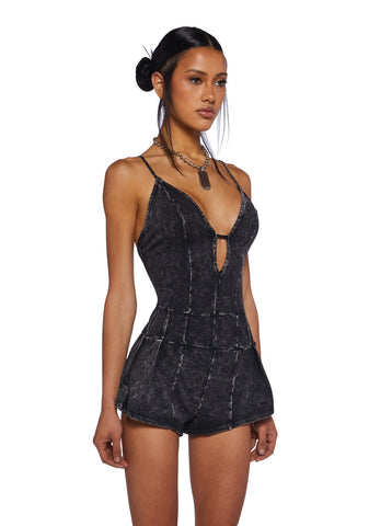 System Breakdown Knit Romper