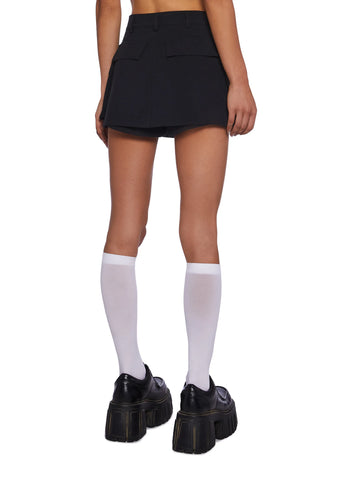 Office Punk Mini Skort - Black