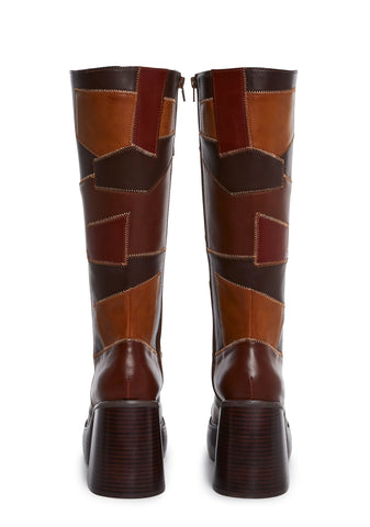 Winding Roads Knee High Boots