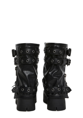 Warp Combat Boots - Black