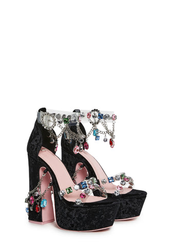 Holy Revelation Platform Heels - Gem