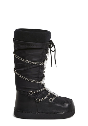 Snow Princess Winter Boots - Black