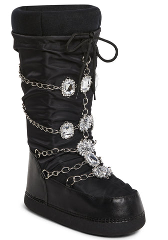 Snow Princess Winter Boots - Black