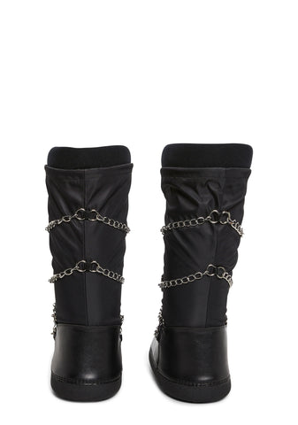 Snow Princess Winter Boots - Black