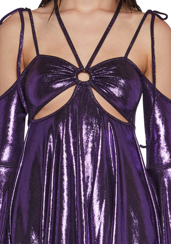 Lightning In A Bottle Mini Dress - Purple