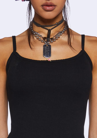 Last Song Tank Dress - Black