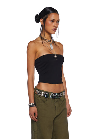 Radio Silence Tube Top - Black