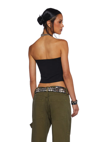 Radio Silence Tube Top - Black