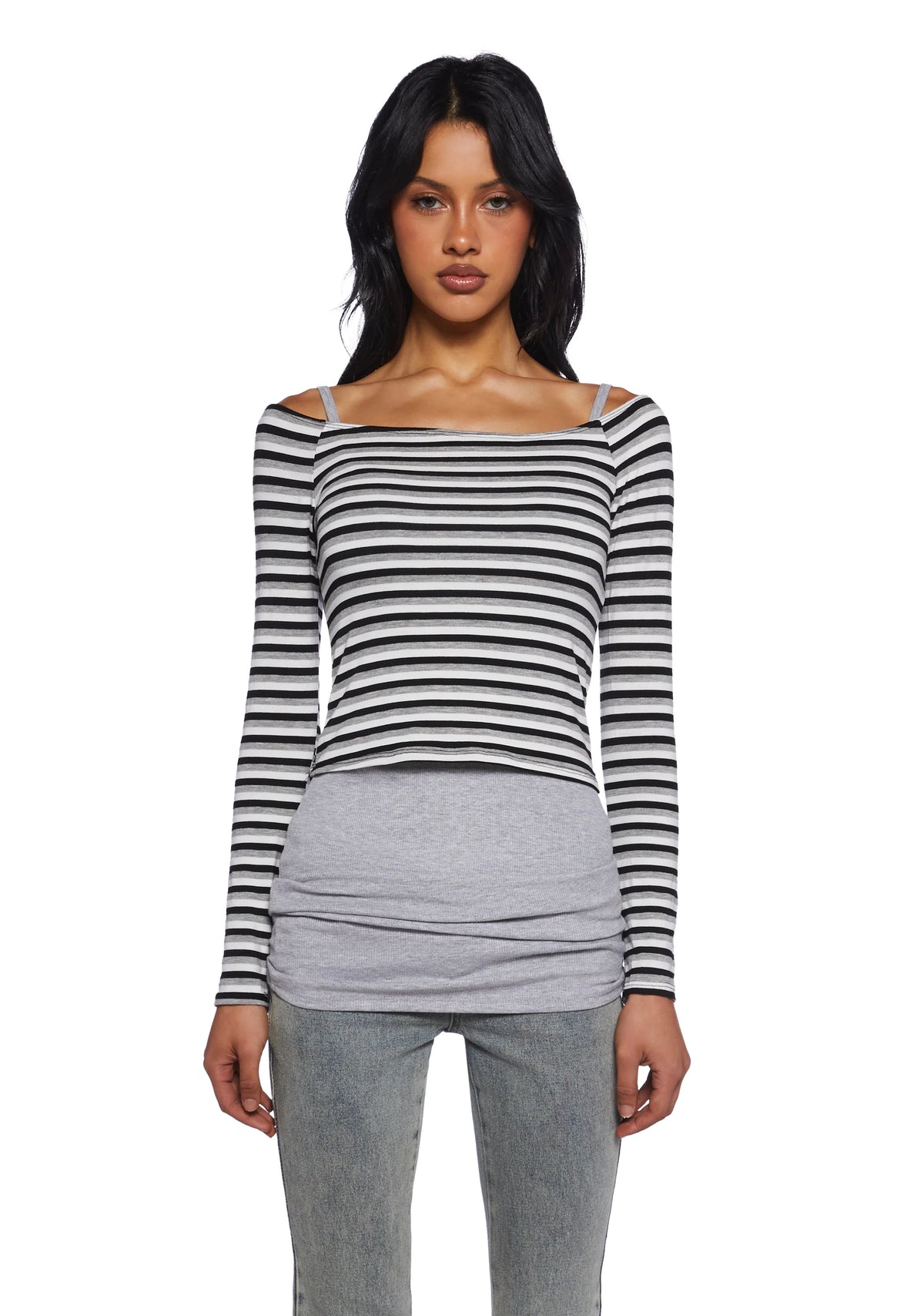 Trapeze Artist Off the Shoulder Top - Black