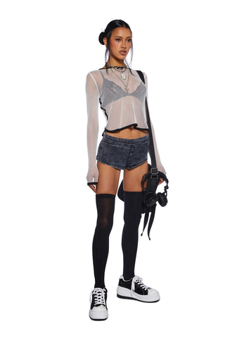 Last Laugh Fishnet Top