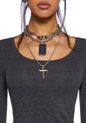 Casual Meetups Long Sleeve Top - Gray