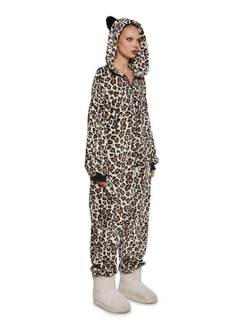 Sleepover Ready Leopard Jumpsuit