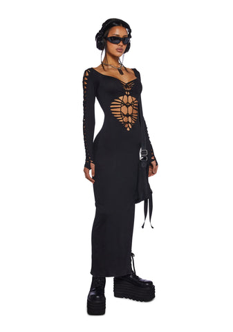 Late Night Slay Maxi Dress