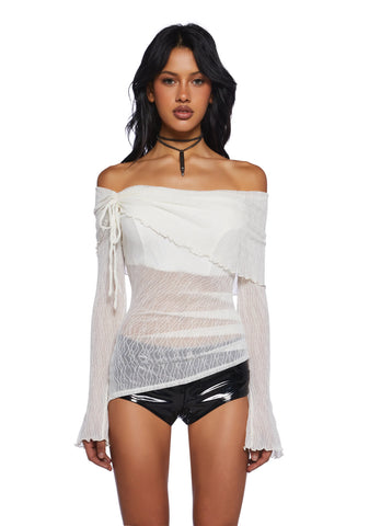 Only Yours Long Sleeve Top - Ivory