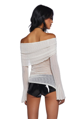 Only Yours Long Sleeve Top - Ivory