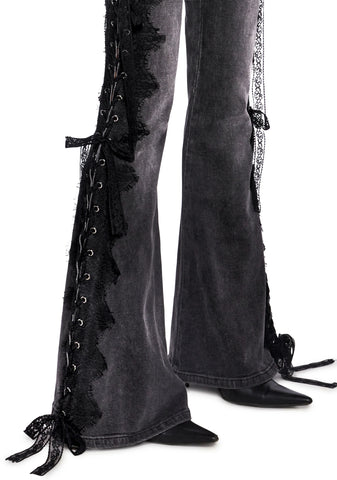 Across The Crowd Flare Jeans