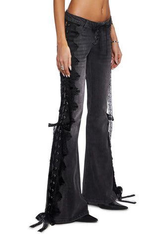 Across The Crowd Flare Jeans