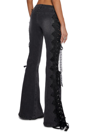 Across The Crowd Flare Jeans