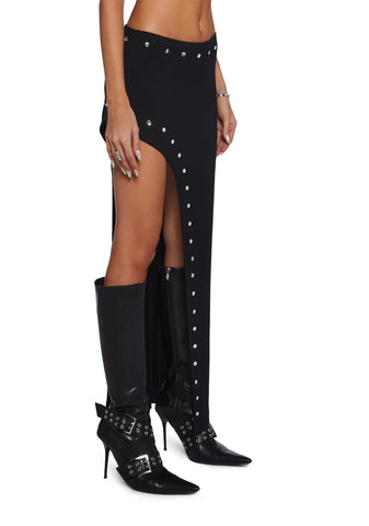 Relentless Glam Asymmetrical Maxi Skirt