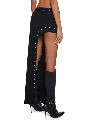 Relentless Glam Asymmetrical Maxi Skirt