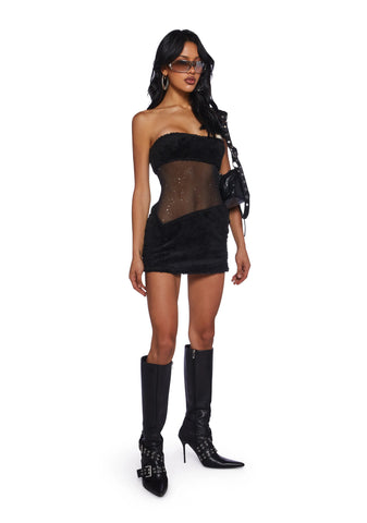 Call My Bluff Mini Dress - Black