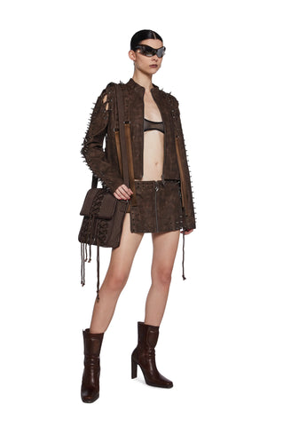 Warp Lace-Up Messenger Bag