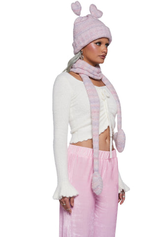 Snow Kisses Beanie And Scarf Set