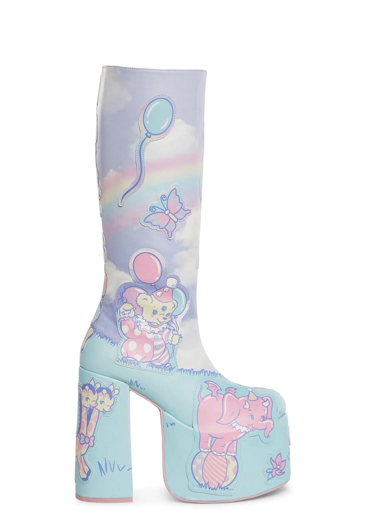 Not So Funhouse Platform Boots