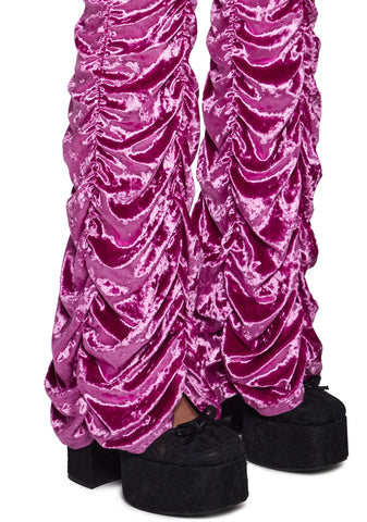 Lasso Babe Flare Pants - Velour