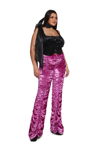 Lasso Babe Flare Pants - Velour