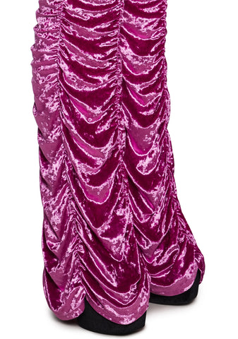 Lasso Babe Flare Pants - Velour