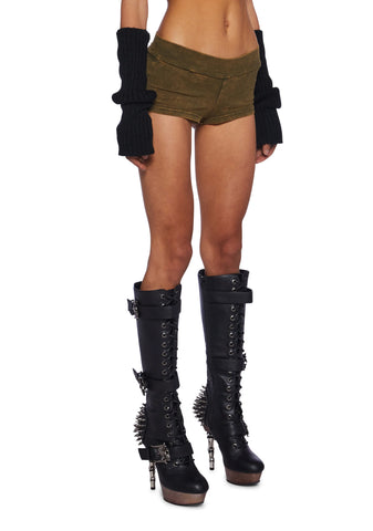 It Ain’t Me Micro Shorts - Olive