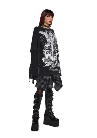 Mourning Angels Long Sleeve Top