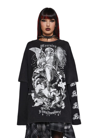 Mourning Angels Long Sleeve Top