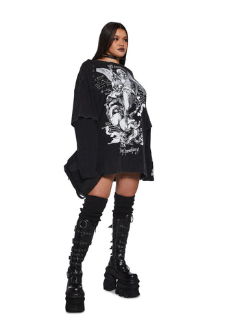 Mourning Angels Long Sleeve Top